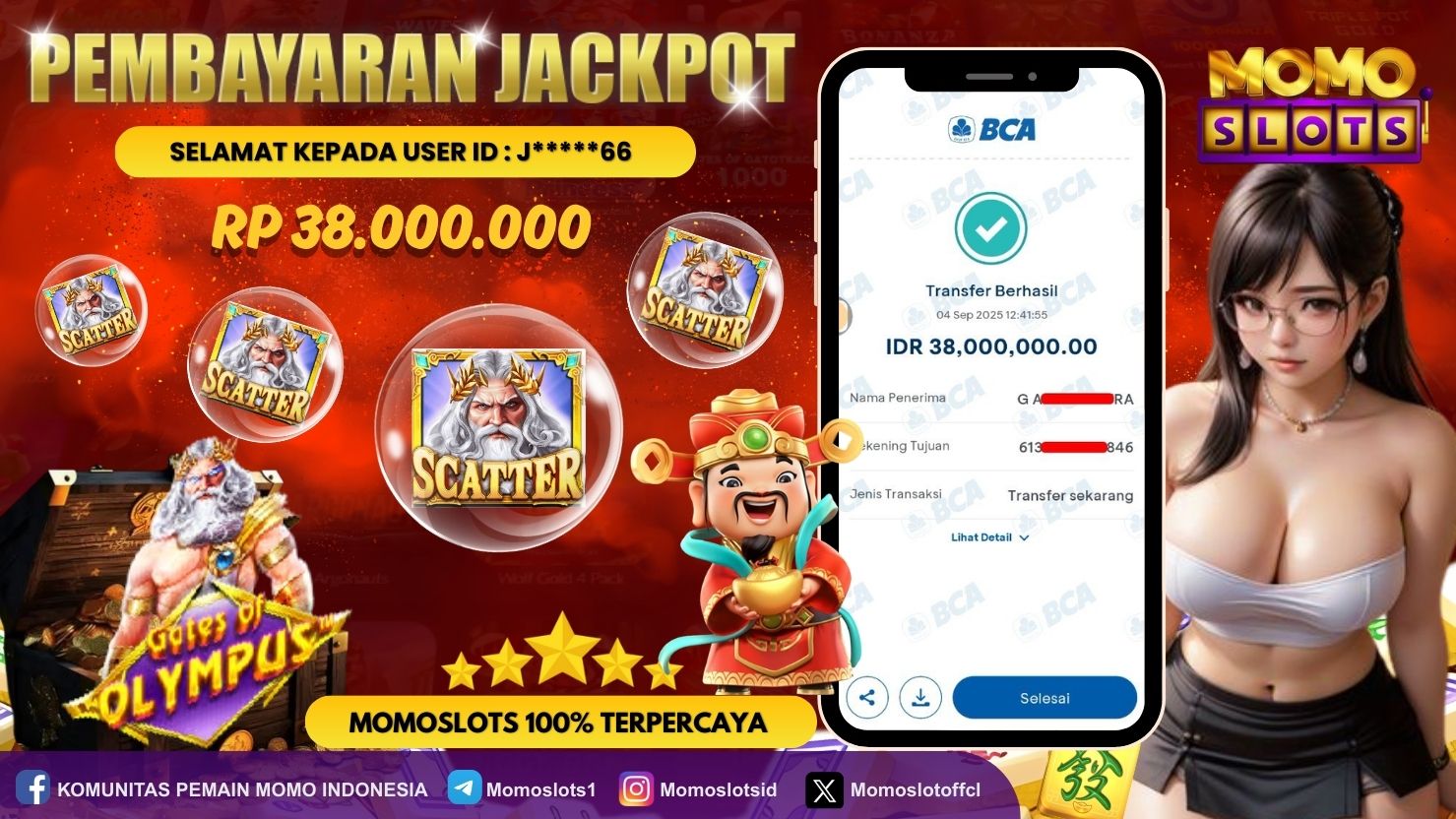 MOMOSLOTS JACKPOT SLOT GATES OF OLYMPUS